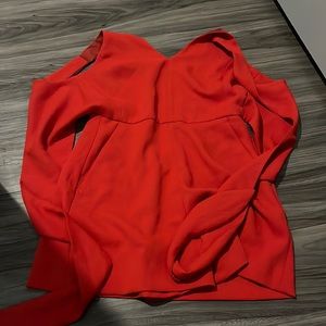 Aritzia Wilfred red romper